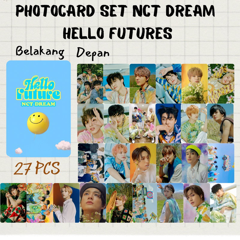 Jual Pcs Photocard Nct Dream Laminasi Sisi Glossy Photocard