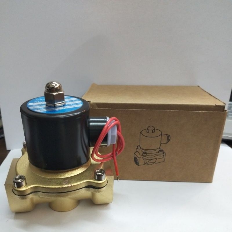 Jual Solenoid Way Kuningan Normally Close Ukuran Inch Shopee