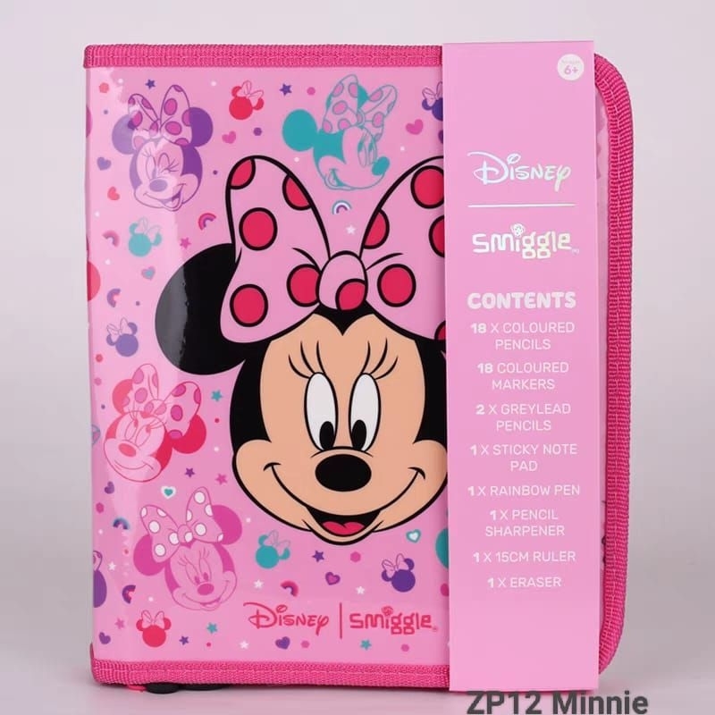 Jual Zip It Pensil Case Minnie Tempat Pensil Set Isi Lengkap Shopee