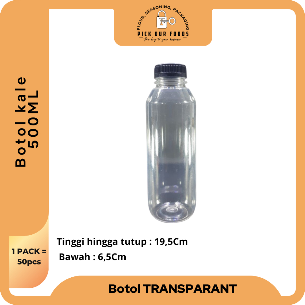 Jual Botol Kale 500 ML Kick 500 ML Botol Jus Botol Pet Botol