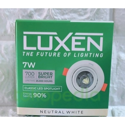 Jual Lampu Luxen Led Spotlight Classic Slim Downlight Led W Watt