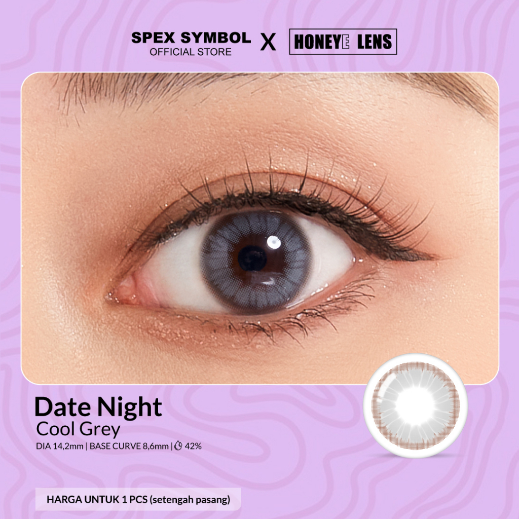 Jual Spex Symbol X Honeyelens Date Night Cool Grey Pcs Setengah