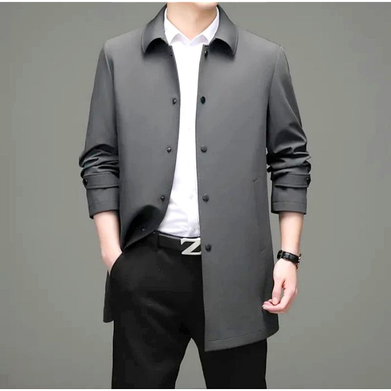 Jual Jaket Blazer Jubah Pria Blazer Pria Long Coat Pria Shopee