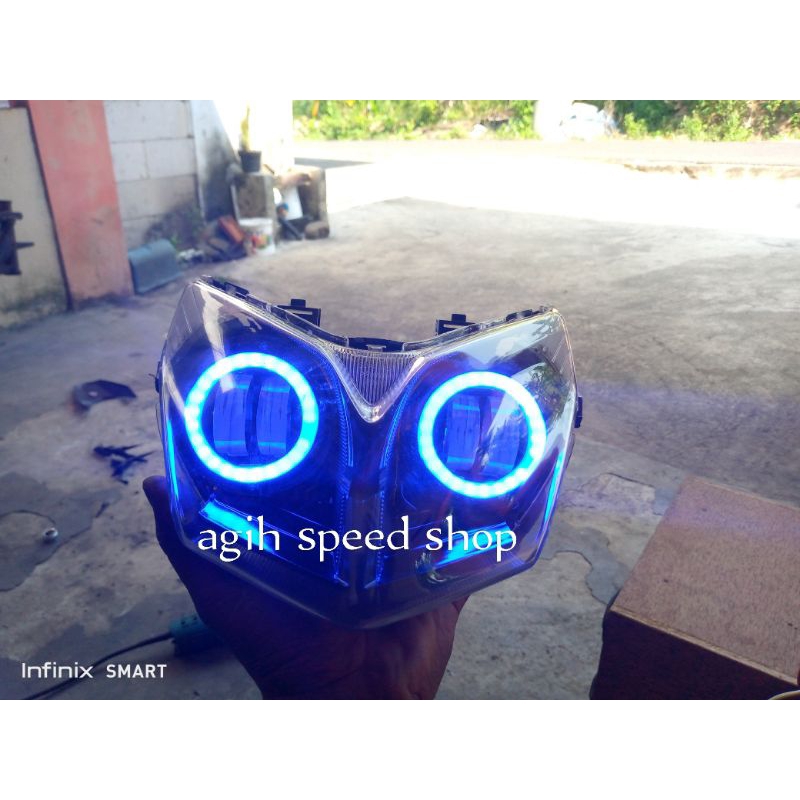 Jual Lampu Depan Supra X 125 Betmen Custom Daymaker Pnp Tinggal Pasang