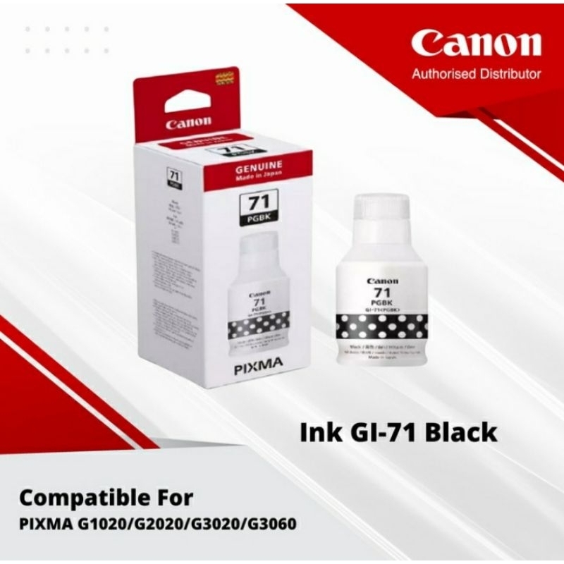 Jual Tinta Canon Ink Gl 71 Black Original Tinta Ini Digunakan Untuk