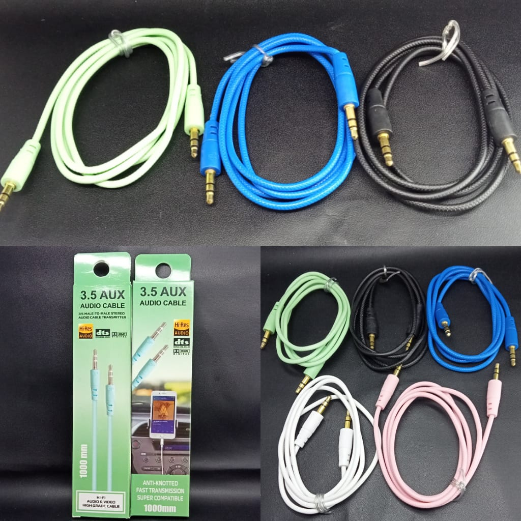 Jual Kabel Aux X Macaron Jack Audio Mm Untuk Hp Komputer Ke