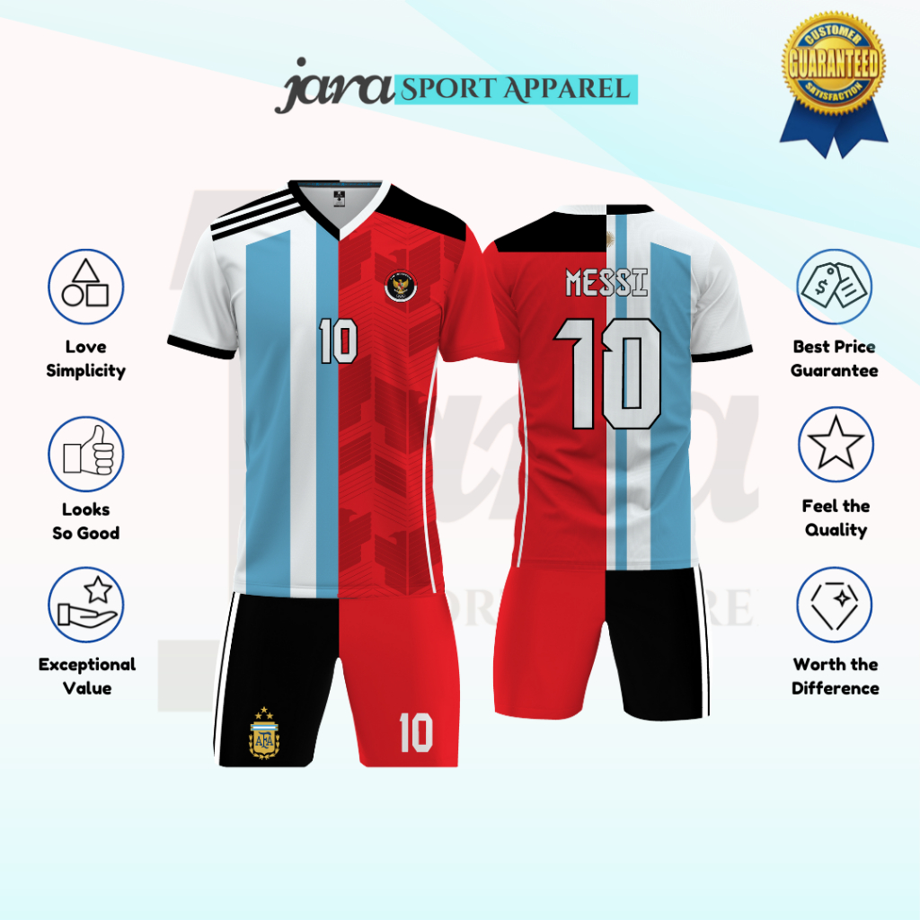 Jual Jersey Timnas Indonesia Sea Games X Argentina World Cup Home 2023