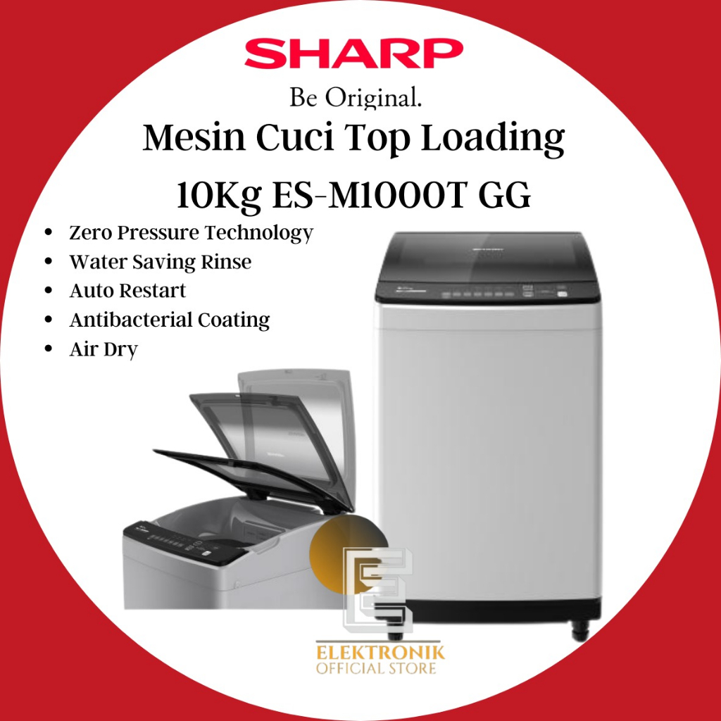 Jual Sharp Mesin Cuci Top Loading Kg Esm Tg G Es M T Gg