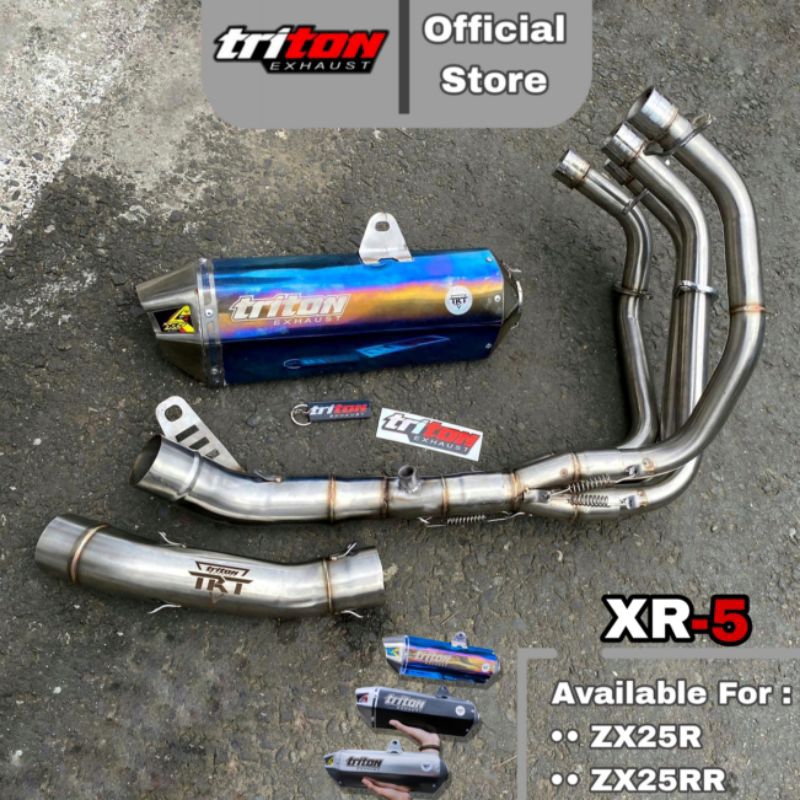 Jual TRITON EXHAUST Knalpot Kawasaki Ninja Zx25rr 2023 Fullsystem