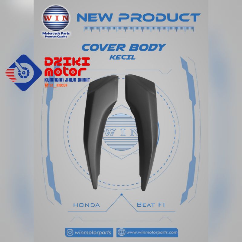 Jual Cover Sambungan Body Belakang Honda Beat FI K25 Set Kanan Kiri