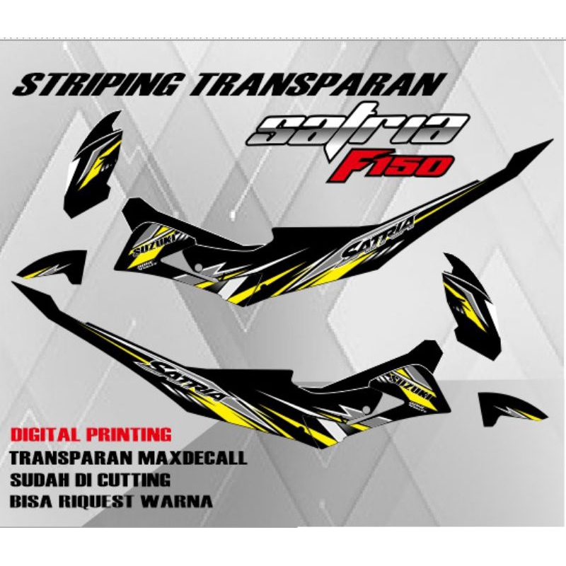 Jual Sticker Stripping Satria Fu Facelift Type S Transparan Shopee