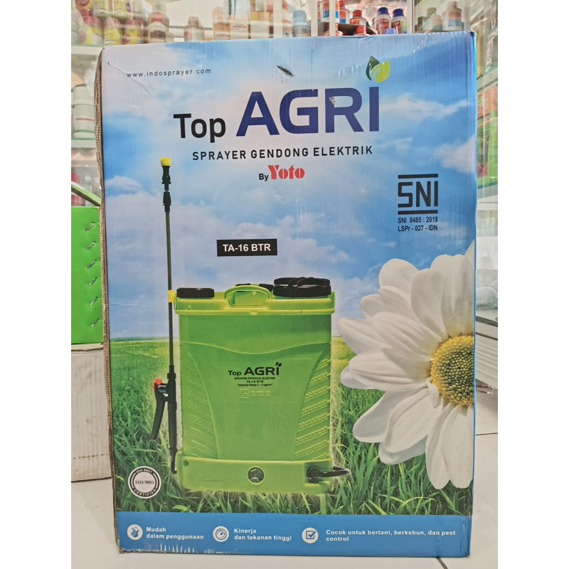 Jual TOP AGRI 16L Sprayer Elektrik Baterai Alat Semprot Shopee Indonesia