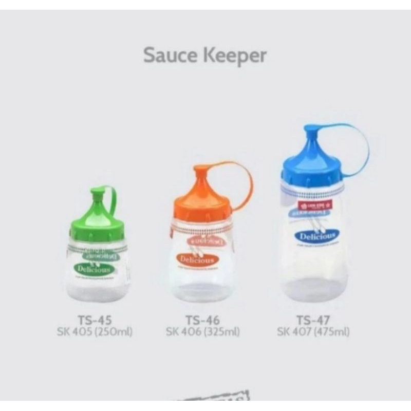 Jual Botol Tempat Kecap Saos Plastik Lion Star Ts Sauce Keeper