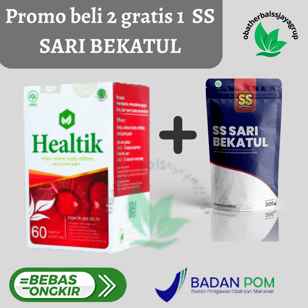 Jual HEALTIK ORIGINAL OBAT ASAM URAT REMATIK OBAT PEGEL LINU