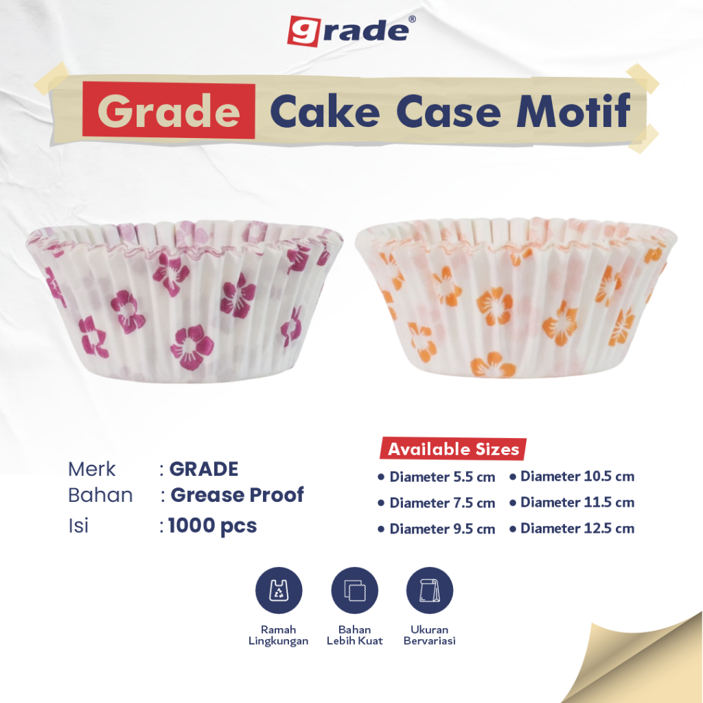 Jual Grade Cup Cake Paper Case Greaseproof Kertas Tempat Kue Pack Isi