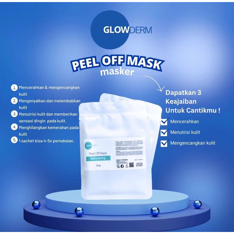 Jual Masker Glowderm Peel Of Mask Refreshing Shopee Indonesia