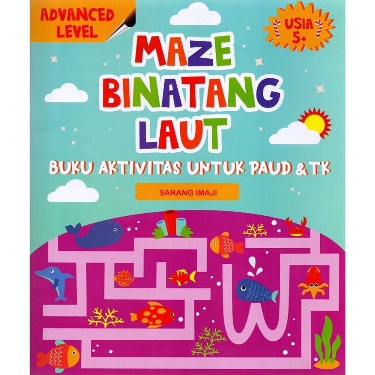 Jual Gramedia TSM Bandung Maze Binatang Laut Buku Aktivitas Untuk