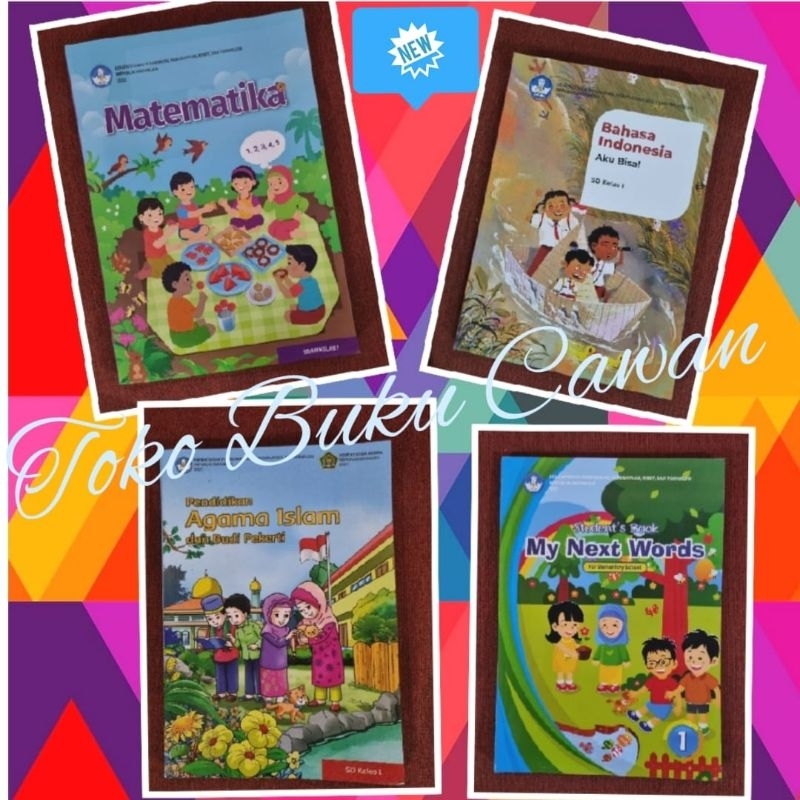 Jual 1 Paket 4 Buku Kumer SD Kelas 1 Edisi MTK Non Lisensi Kurikulum