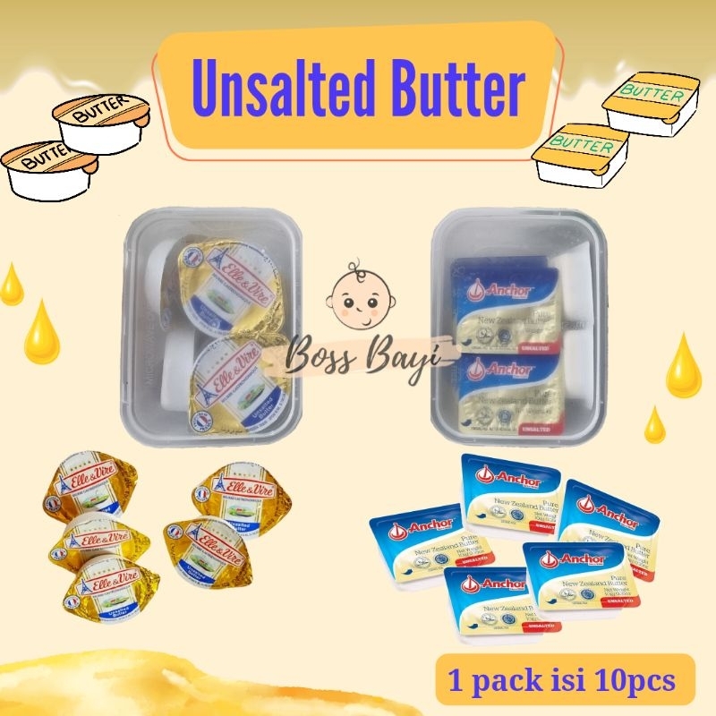 Jual ELLE VIRE ANCHOR Unsalted Butter Lemak MPASI Shopee