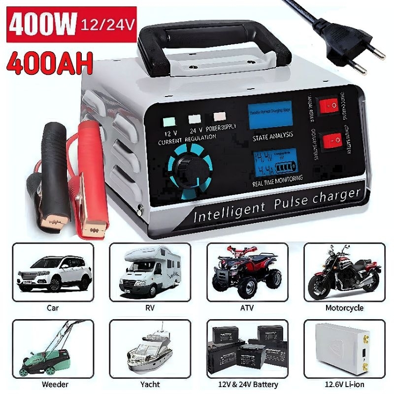 Jual Charger Aki Mobil Motor Cas Aki Otomatis Ah W V V