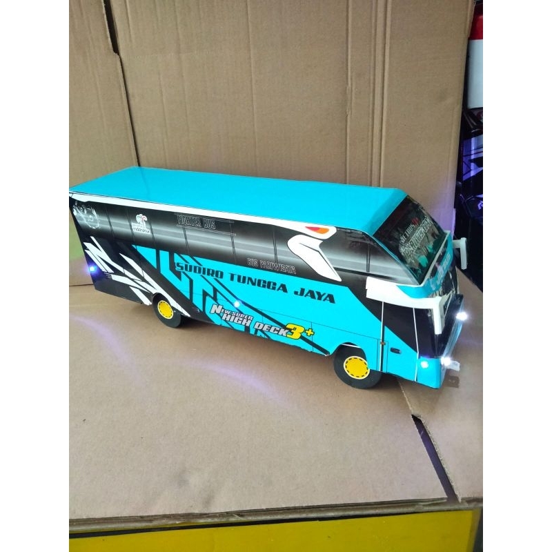 Jual Bus Telolet Miniatur Bus Basuri Bunyi Klakson Viral Shopee Indonesia