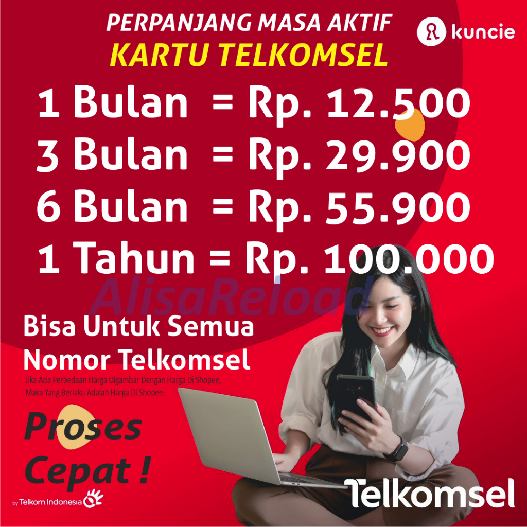 Jual Perpanjang Masa Aktif Kartu Telkomsel 1 Bulan Shopee Indonesia