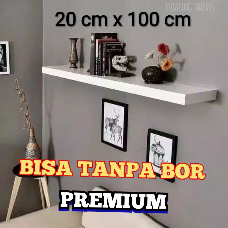 Jual Rak Ambalan Dinding Rak Tv Rak Buku Tempel Dinding Papan Ambalan