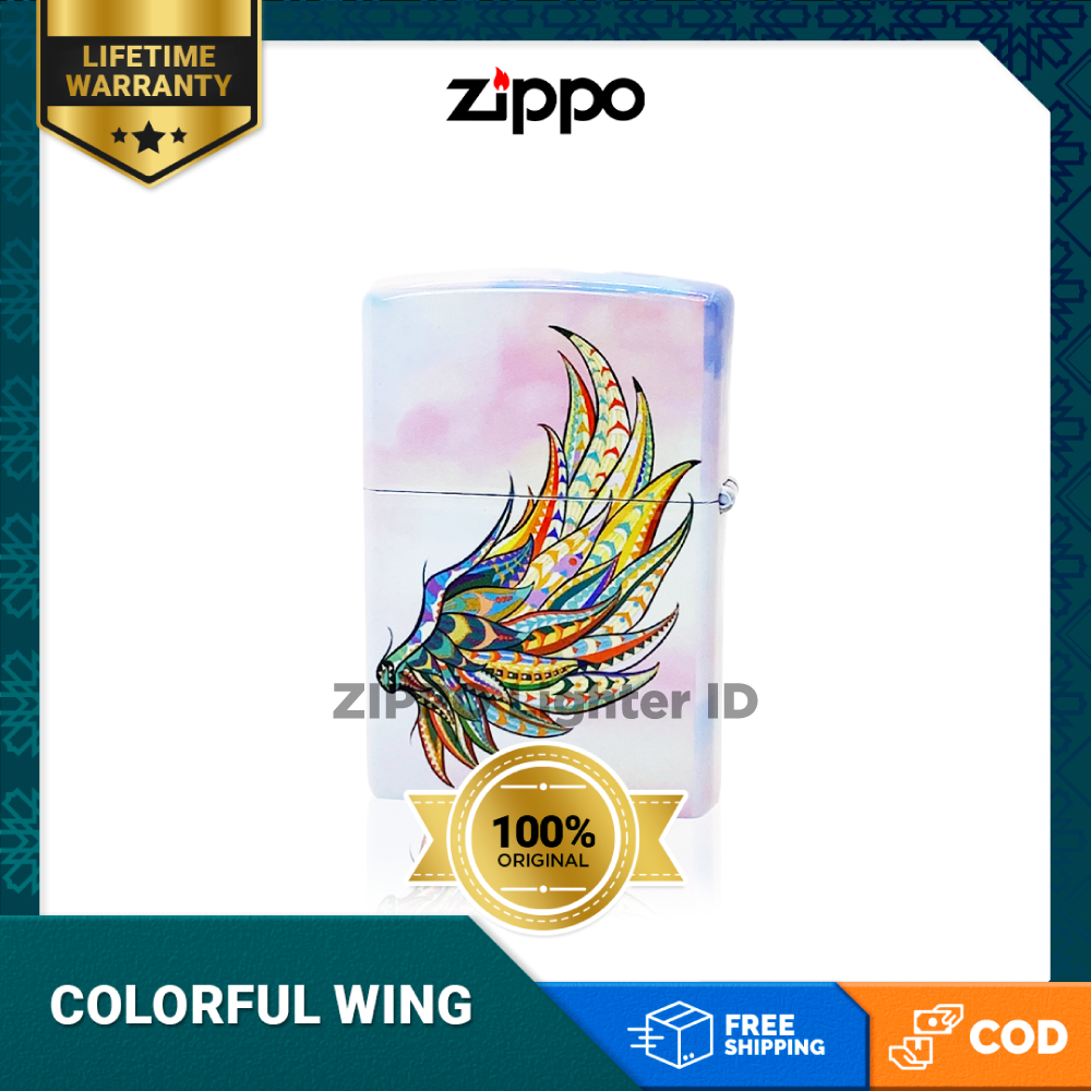 Jual Korek Api Zippo Colorful Wing Shopee Indonesia