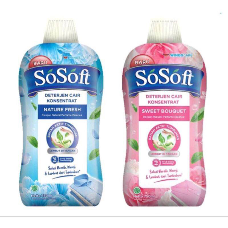 Jual SO SOFT DETERGEN CAIR LIQUID DETERGENT 700ML Shopee Indonesia