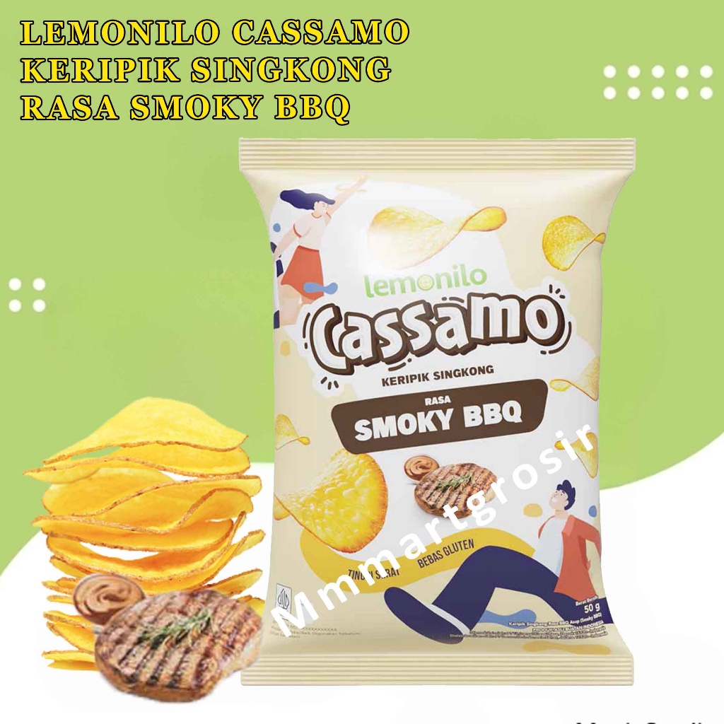 Jual Cassamo Lemonilo Keripik Singkong Rasa Smoky BBQ 50gr