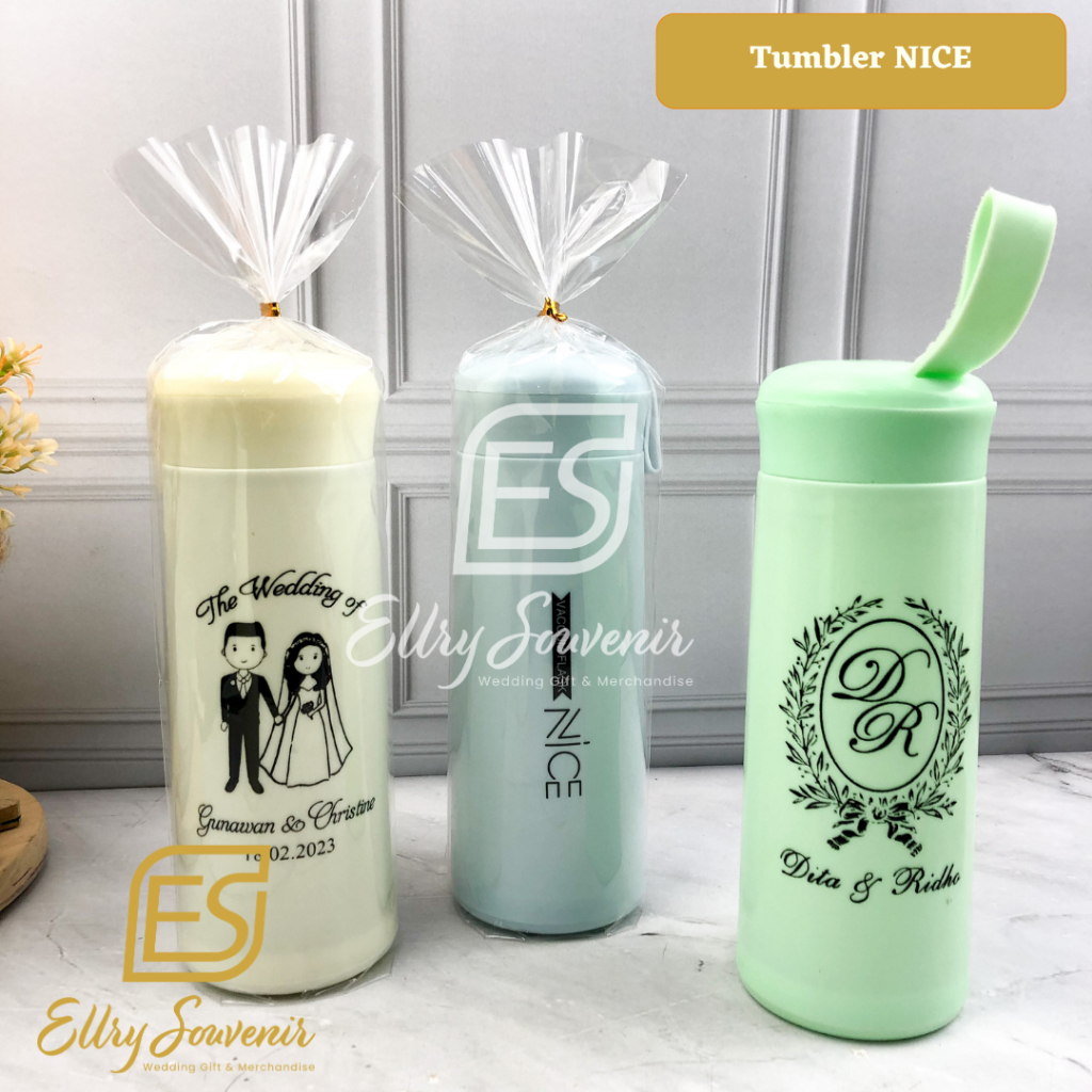 Jual Souvenir Botol Tumbler Kaca Nice Custom Sablon Shopee Indonesia