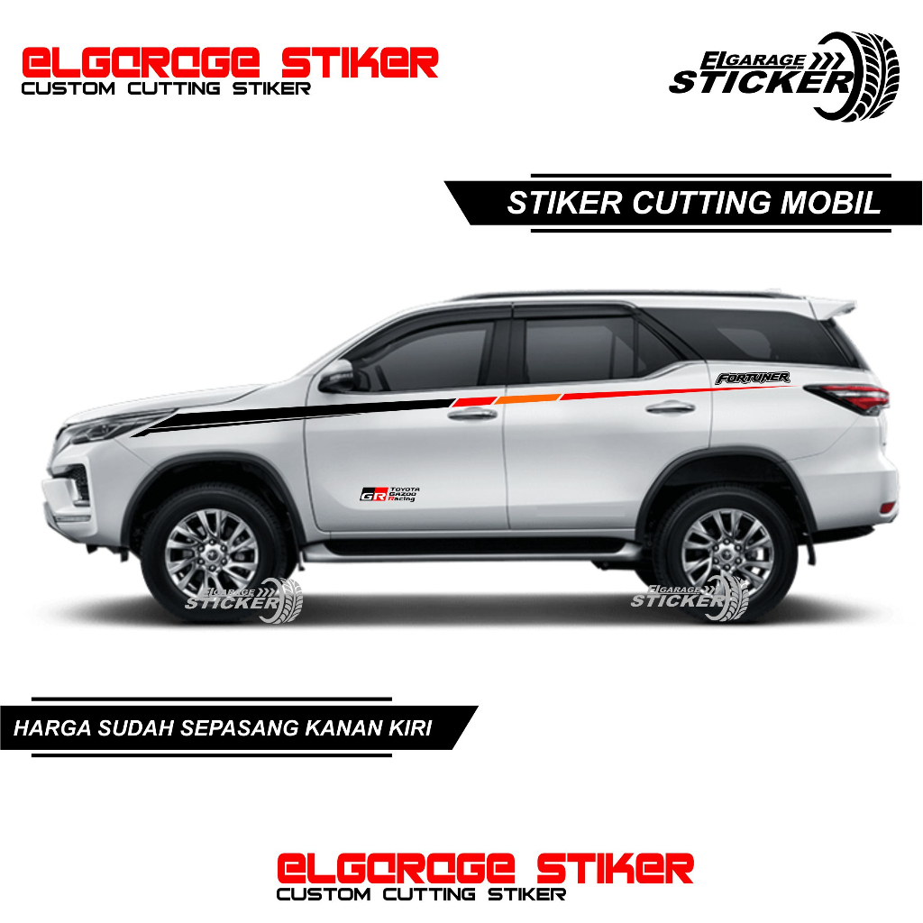 Jual Stiker Mobil Fortuner Stiker Cutting List Strip Simple Elegant All