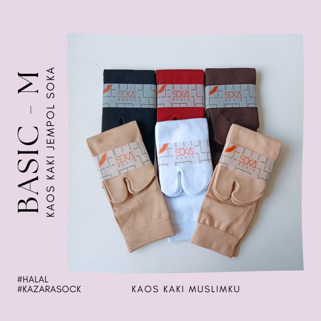 Jual Kazarasock Kaos Kaki Jempol Polos Soka Basic M Shopee Indonesia