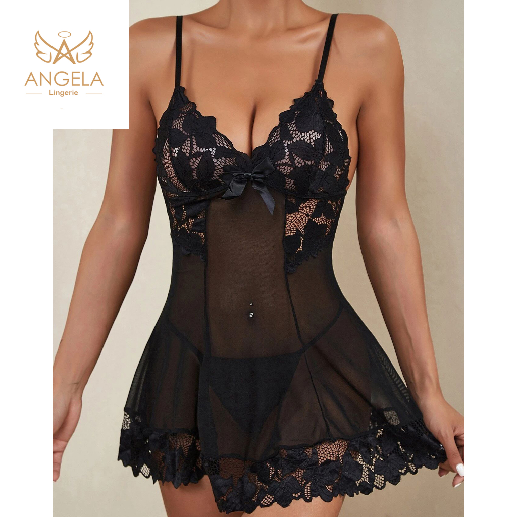 Jual ANGELA PREMIUM Japan Quality Dress Sexy Lingerie Setelan Celana