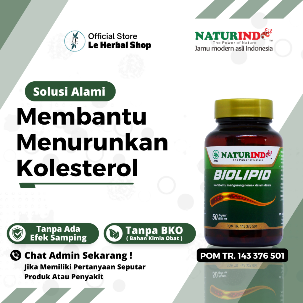 Jual Biolipid Obat Herbal Penurun Kolesterol Membantu Mengurangi Lemak