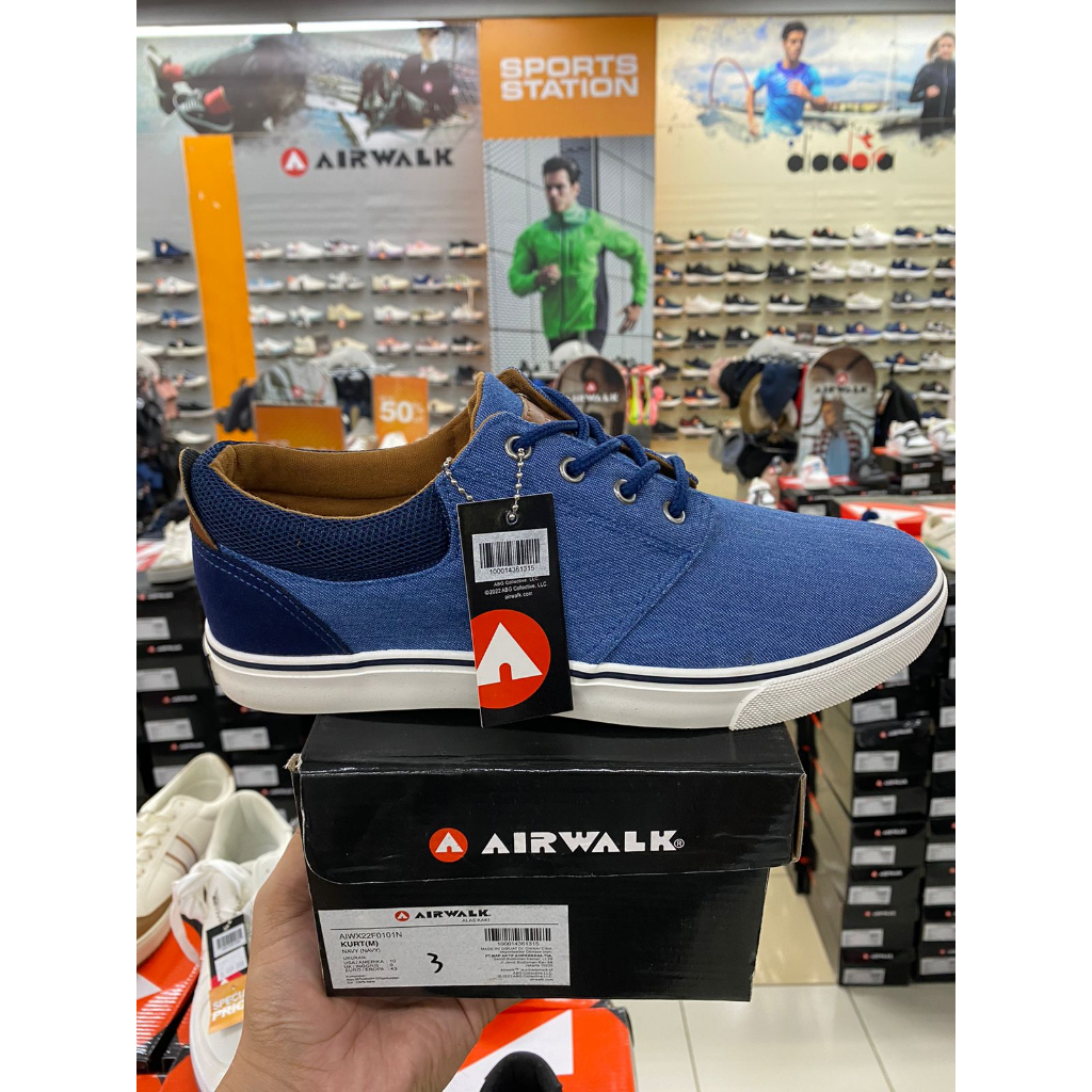 Jual Sepatu Kasual Pria Airwalk Kurt Navy Men S Shoes Original Shopee