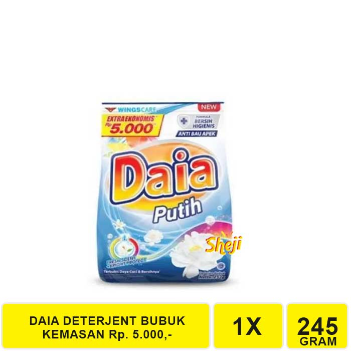 Jual DAIA DETERJEN BUBUK 245 GRAM Shopee Indonesia