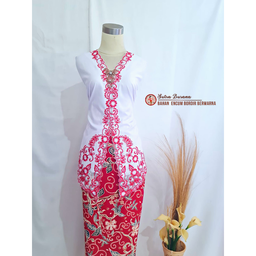 Jual Pusat Bordir Tasikmalaya Bahan Kebaya Katun Bordir Bali Kebaya