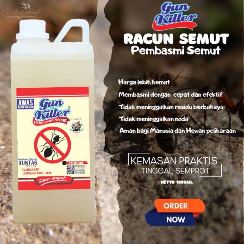 Jual Obat Semut Paling Ampuh Semprot Tahan Lama Gun Killer Anti Semut