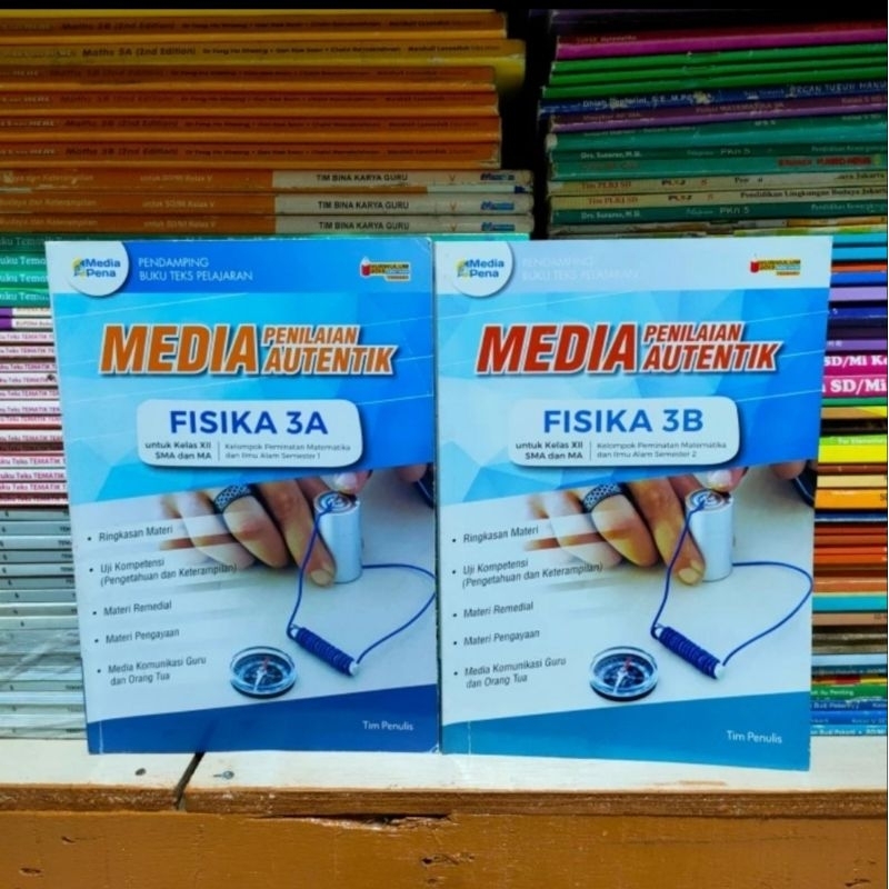 Jual Buku Media Penilaian Autentik FISIKA 3A 3B SMA Kelas 3 K13 Revisi