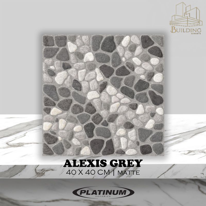 Jual Keramik Lantai 4040 ALEXIS GREY MATT CARPORT PLATINUM Shopee