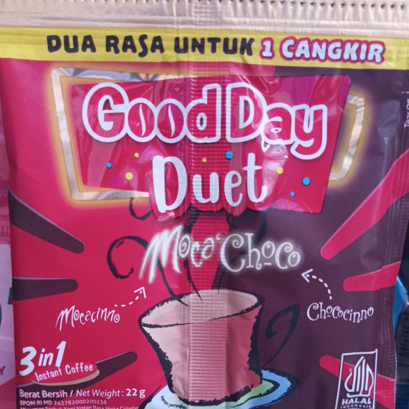 Jual Good Day Duet Moca Choco Renceng Shopee Indonesia