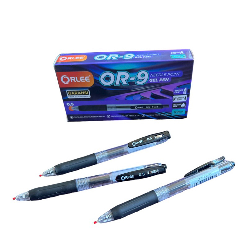 Jual Pulpen Cetekan Premium Bolpoin Orlee Gel Pen OR 9 1pcs