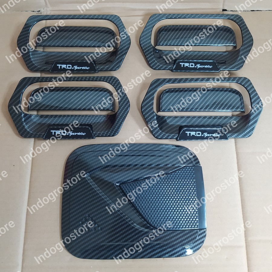 Jual Paket Cover Handle Outer Tangki Carbon Mobil Avanza Xenia Lama