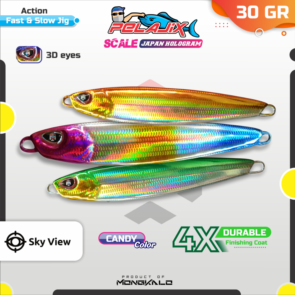 Jual Metal Jig 30 Gram MONGKALO PELAJIX 30gr MetalJig Killer 30g 30 Gr