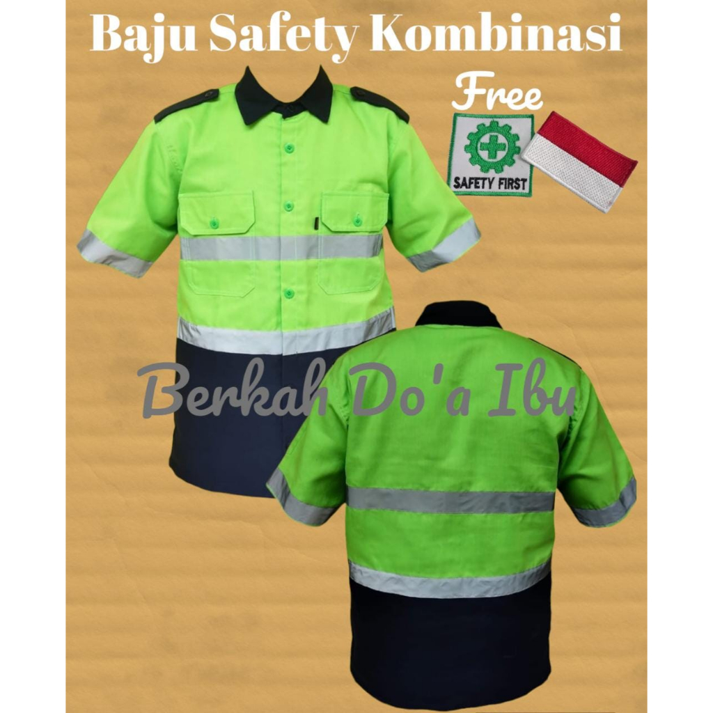 Jual Baju Safety Wearpack Atasan Lengan Pendek Kombinasi Kemeja Safety