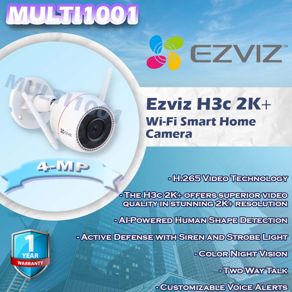 Jual Ezviz H C Mp K Outdoor Color Night Two Way Talk Ori Bnib