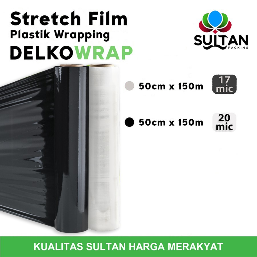 Jual Stretch Film 50cm X 300m Plastik Wrapping Delko Wrap Termurah