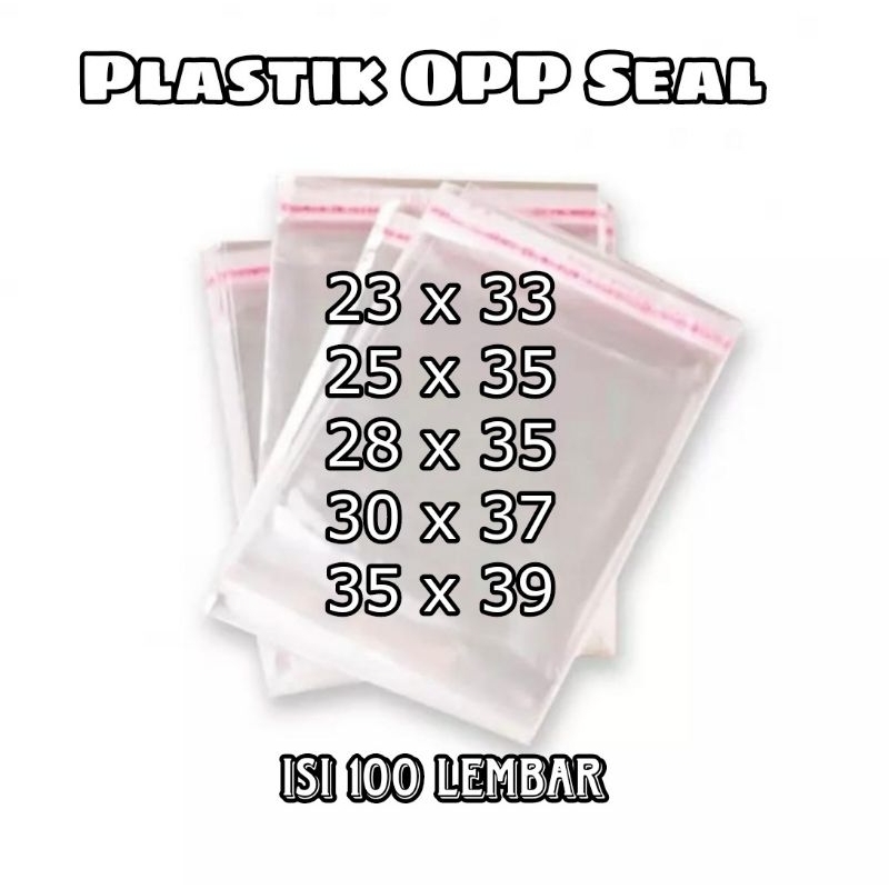 Jual Plastik Baju Opp 5 Varian Ukuran Isi 100 Pcs Lembar Tebal Dan