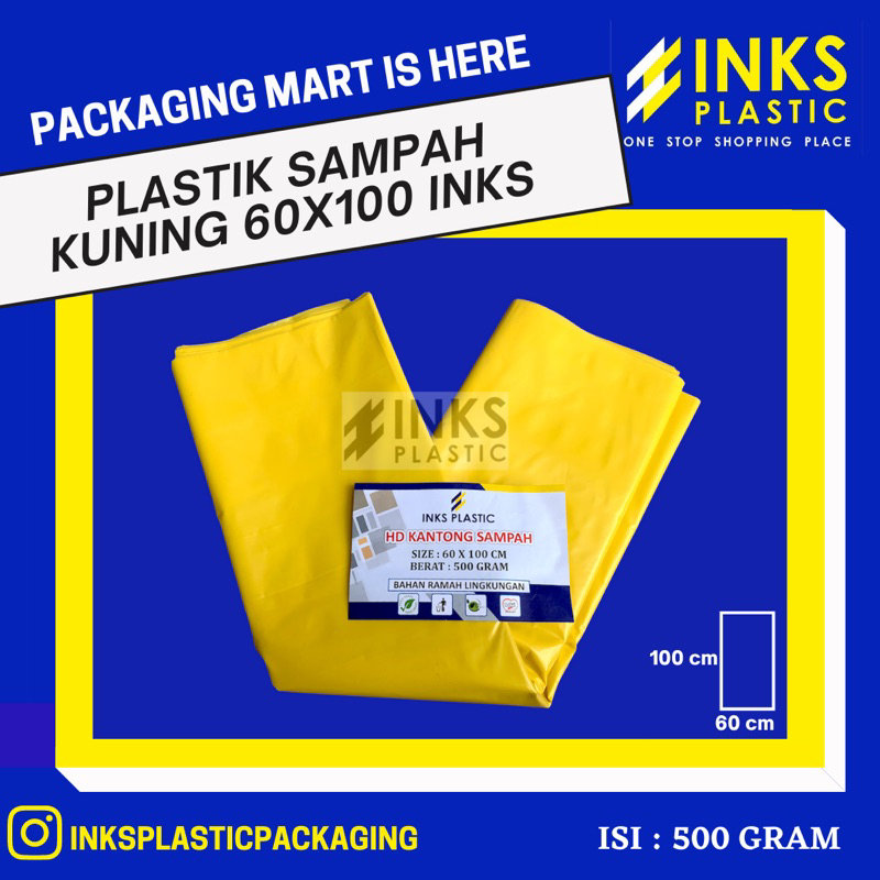 Jual Kantong Plastik Sampah Hd Trash Bag Medis Kuning X Gram